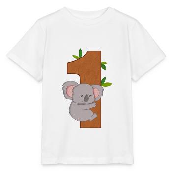 Chemise d’anniversaire 1 an Koala Baby Girl Boy - T-shirt bio MINI CREATOR Stanley/Stella Enfant - blanc - Devant - Maike (125cm)