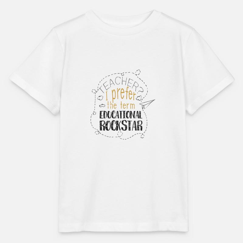 BILDUNG ROCKER LEHRER ROCK LEHRERIN STAR GESCHENK - Stanley/Stella Kinder T-Shirt MINI CREATOR  - Weiß