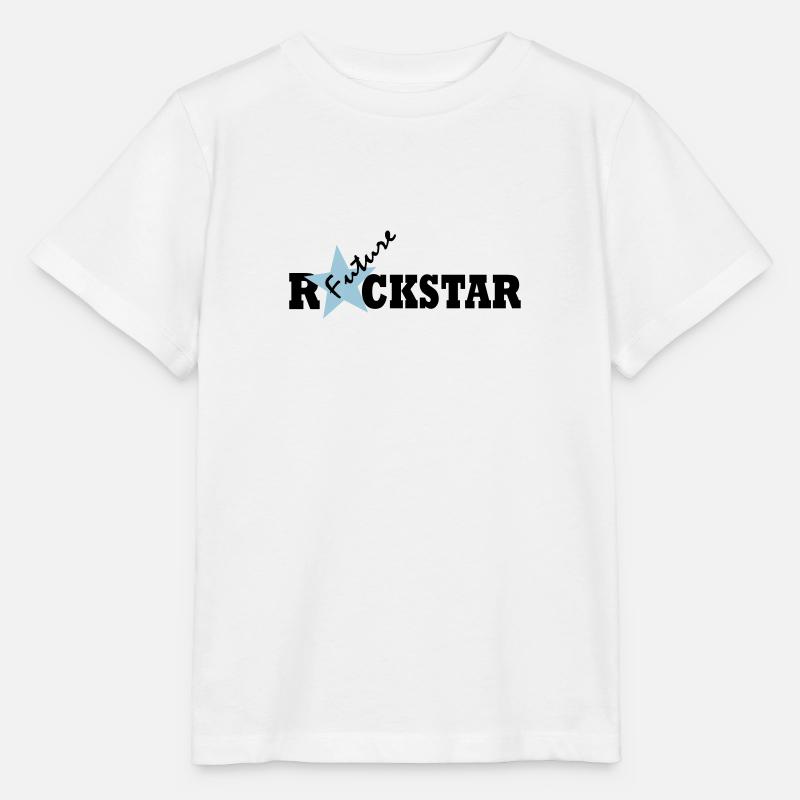 Future Rock Star Boys - Stanley/Stella MINI CREATOR Kids’ T-Shirt - white