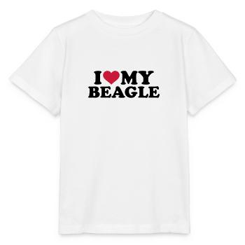 Beagle - Stanley/Stella Kinder T-Shirt MINI CREATOR  - Weiß - Vorne - Maike (125cm)