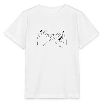 Pinky Promise - Stanley/Stella MINI CREATOR Kids’ T-Shirt - white - Front - Maike (125cm)