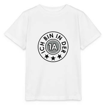 Ich bin in der 1A - Farbwechsel - Stanley/Stella Kinder T-Shirt MINI CREATOR  - Weiß - Vorne - Maike (125cm)