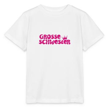 Grosse Schwester - Stanley/Stella Kinder T-Shirt MINI CREATOR  - Weiß - Vorne - Maike (125cm)