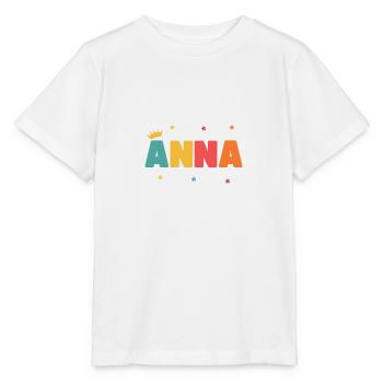Anna! Personnalisable - T-shirt bio MINI CREATOR Stanley/Stella Enfant - blanc - Devant - Maike (125cm)