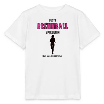 Brennball Spielerin Beste Brennballerin Geburtstag - Stanley/Stella Kinder T-Shirt MINI CREATOR  - Weiß - Vorne - Maike (125cm)