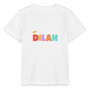 Dilan ! Personnalisable - T-shirt bio MINI CREATOR Stanley/Stella Enfant - blanc - Devant - Maike (125cm)
