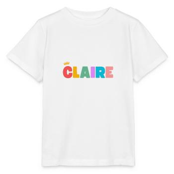 Claire! Customizable - Stanley/Stella MINI CREATOR Kids’ T-Shirt - white - Front - Maike (125cm)
