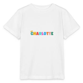 Charlotte! Customizable - Stanley/Stella MINI CREATOR Kids’ T-Shirt - white - Front - Maike (125cm)
