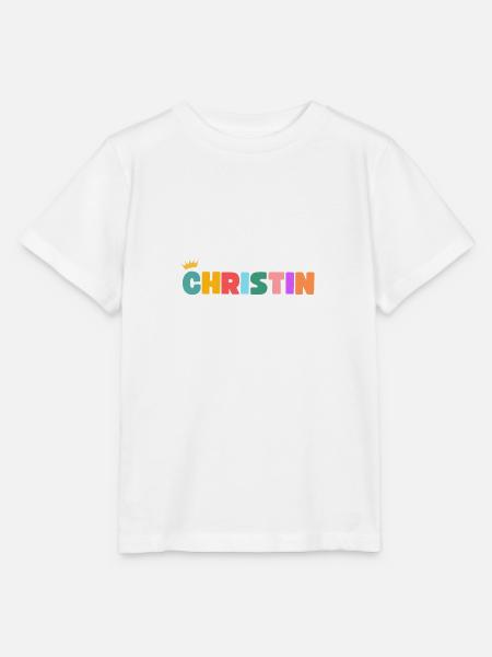 Christin! Personalisierbar - Stanley/Stella Kinder T-Shirt MINI CREATOR  - Weiß