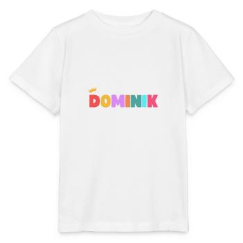 Dominik! Personnalisable - T-shirt bio MINI CREATOR Stanley/Stella Enfant - blanc - Devant - Maike (125cm)
