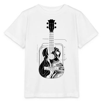 Ukulélé - T-shirt bio MINI CREATOR Stanley/Stella Enfant - blanc - Devant - Maike (125cm)