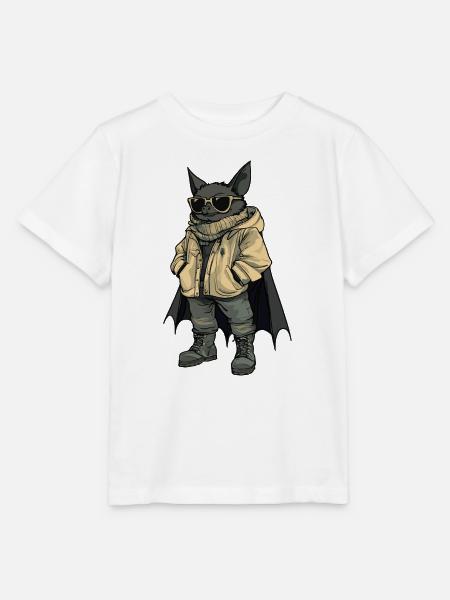 Fledermaus Cool Winter - Stanley/Stella Kinder T-Shirt MINI CREATOR - Weiß