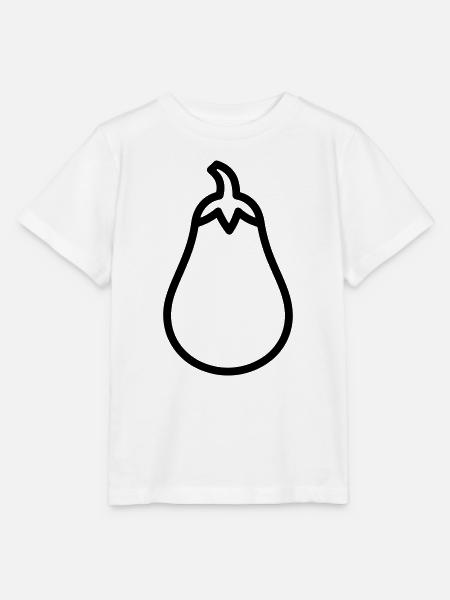 eggplant_-4- - Stanley/Stella Kinder T-Shirt MINI CREATOR - Weiß