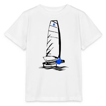 Foiling Moth Sailboat Foil Sailing Dinghy Moth - Stanley/Stella MINI CREATOR Kids’ T-Shirt - white - Front - Maike (125cm)