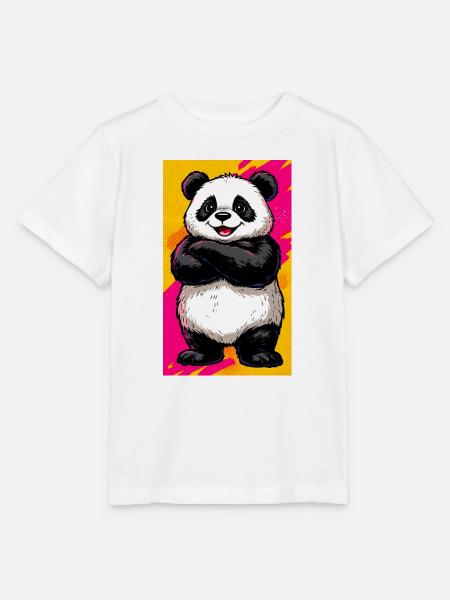 Panda - Stanley/Stella Kinder T-Shirt MINI CREATOR - Weiß