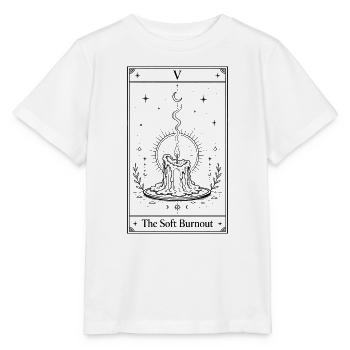 Sanfter Burnout | Tarotkarte - Stanley/Stella Kinder T-Shirt MINI CREATOR  - Weiß - Vorne - Maike (125cm)