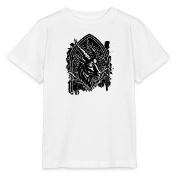 Okkulte Baphomet und Esoterische Siegel – Dunkler Goth - Stanley/Stella Kinder T-Shirt MINI CREATOR  - Weiß - Vorne - Maike (125cm)