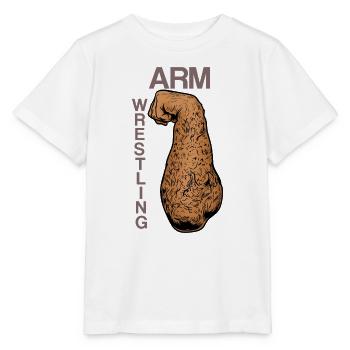 Arm Wrestling Vintage Kraftarm - Stanley/Stella MINI CREATOR Kids’ T-Shirt - white - Front - Maike (125cm)