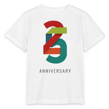 25 Years – Modern Anniversary Design - Stanley/Stella MINI CREATOR Kids’ T-Shirt - white - Front - Maike (125cm)