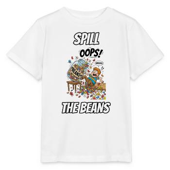 Spill the Beans – Lustige, wörtliche Idiom-Zeichentrickserie - Stanley/Stella Kinder T-Shirt MINI CREATOR  - Weiß - Vorne - Maike (125cm)