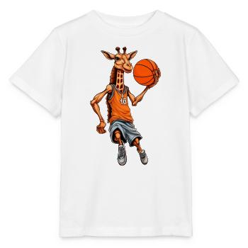 Giraffe Basketball - Stanley/Stella Kinder T-Shirt MINI CREATOR  - Weiß - Vorne - Maike (125cm)