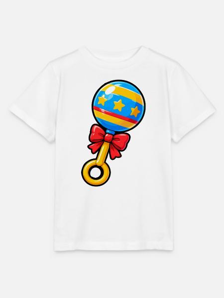 Sternenrassel Ball für Babys - Stanley/Stella Kinder T-Shirt MINI CREATOR  - Weiß