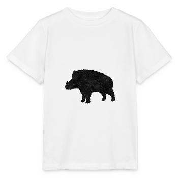 Wildschwein - Stanley/Stella Kinder T-Shirt MINI CREATOR  - Weiß - Vorne - Maike (125cm)