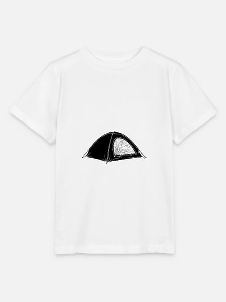 Camping Zelt - Stanley/Stella Kinder T-Shirt MINI CREATOR - Weiß