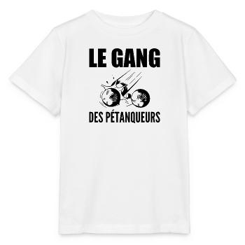 Pétanque, bowler, petanque fan, Father's Day - Stanley/Stella MINI CREATOR Kids’ T-Shirt - white - Front - Maike (125cm)