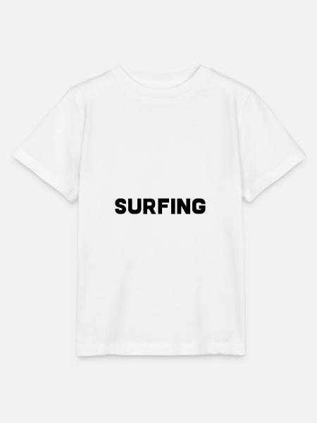 Surfing - Stanley/Stella Kinder T-Shirt MINI CREATOR - Weiß