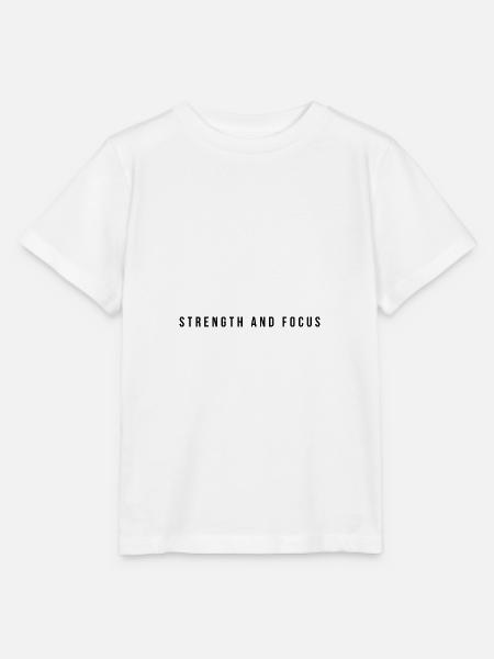 Strength and Focus - Stanley/Stella Kinder T-Shirt MINI CREATOR - Weiß