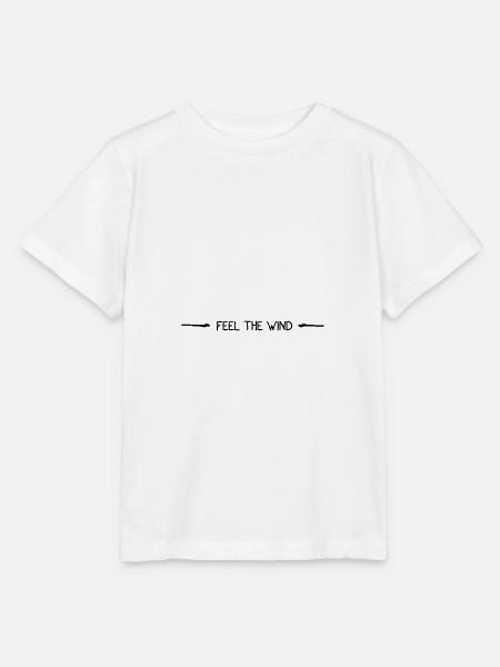 Feel the wind - Stanley/Stella Kinder T-Shirt MINI CREATOR  - Weiß