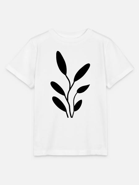 Blume mit Stiel - Stanley/Stella Kinder T-Shirt MINI CREATOR - Weiß