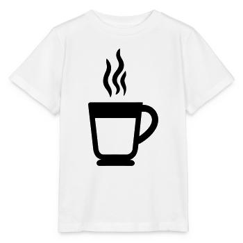 cup of coffee - Stanley/Stella MINI CREATOR Kids’ T-Shirt - white - Front - Maike (125cm)