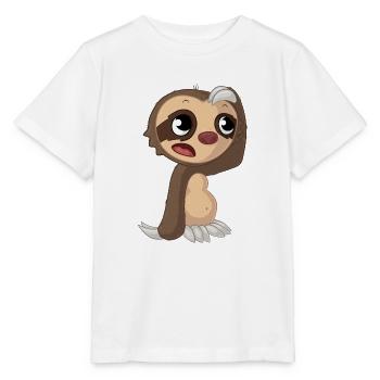 Thoughtful cartoon sloth - Stanley/Stella MINI CREATOR Kids’ T-Shirt - white - Front - Maike (125cm)