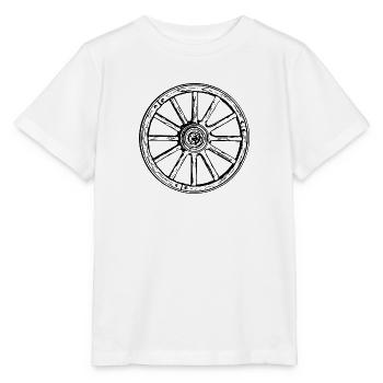 roue - T-shirt bio MINI CREATOR Stanley/Stella Enfant - blanc - Devant - Maike (125cm)