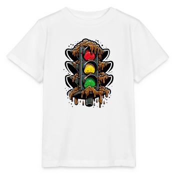Classic German traffic light - Stanley/Stella MINI CREATOR Kids’ T-Shirt - white - Front - Maike (125cm)