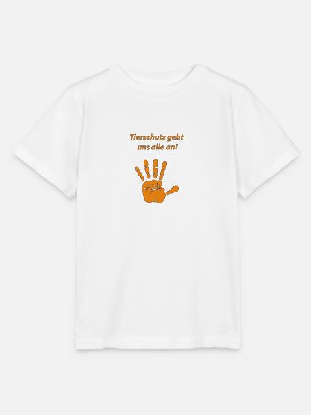 Tierschutz geht uns alle an - Stanley/Stella Kinder T-Shirt MINI CREATOR - Weiß