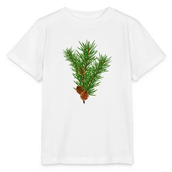 Pine branch - Stanley/Stella MINI CREATOR Kids’ T-Shirt - white - Front - Maike (125cm)