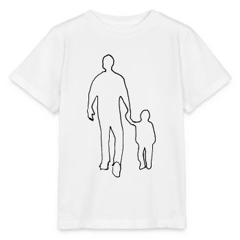 Père et fils 1 - T-shirt bio MINI CREATOR Stanley/Stella Enfant - blanc - Devant - Maike (125cm)