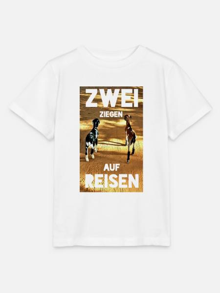 Zwei Ziegen auf Reisen - Stanley/Stella Kinder T-Shirt MINI CREATOR - Weiß