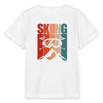 Skiing skiing ski motif for skiers - Stanley/Stella MINI CREATOR Kids’ T-Shirt - white - Front - Maike (125cm)