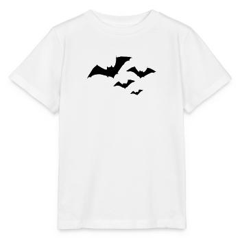 Halloween Fledermaus Schwarm 1c - Stanley/Stella Kinder T-Shirt MINI CREATOR  - Weiß - Vorne - Maike (125cm)
