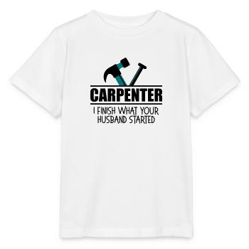 Carpenter finish what - Stanley/Stella MINI CREATOR Kids’ T-Shirt - white - Front - Maike (125cm)