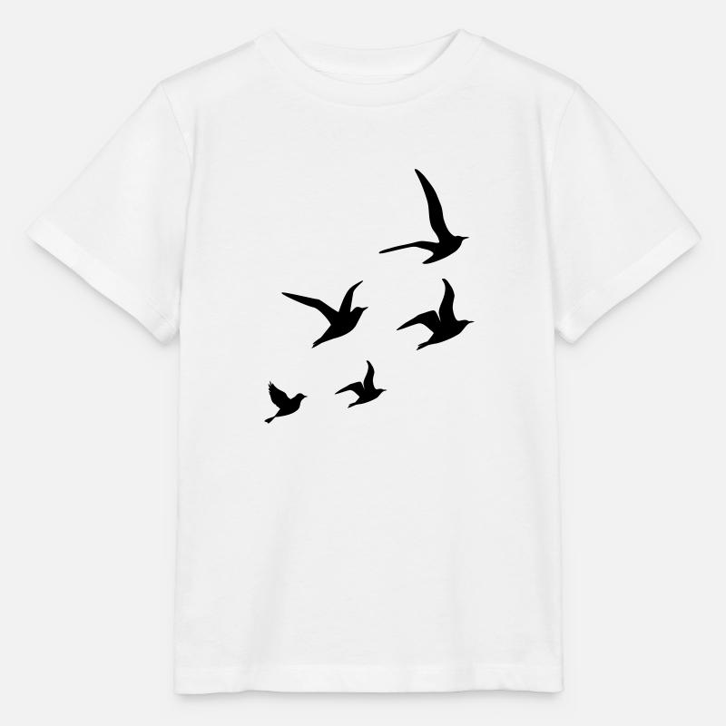 Flying Swallows - Stanley/Stella Kinder T-Shirt MINI CREATOR  - Weiß
