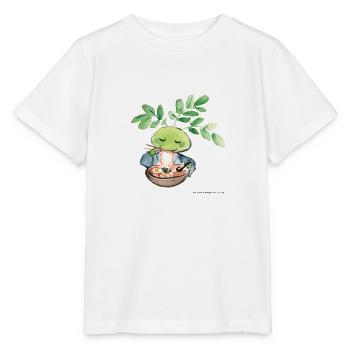 Shoyu ramen - recette japonaise - T-shirt bio MINI CREATOR Stanley/Stella Enfant - blanc - Devant - Maike (125cm)