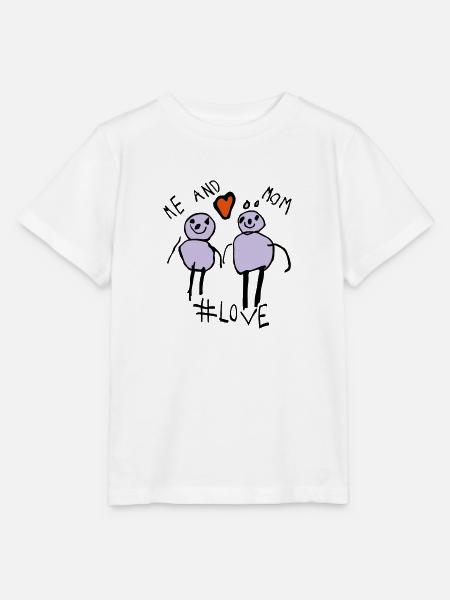 Moi et maman #Love - T-shirt bio MINI CREATOR Stanley/Stella Enfant - blanc