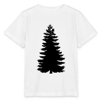 Baum. Tanne. Fichte. - Stanley/Stella Kinder T-Shirt MINI CREATOR  - Weiß - Vorne - Maike (125cm)