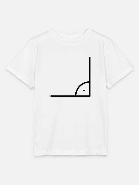 Mathematik Symbol - Rechter Winkel - Stanley/Stella Kinder T-Shirt MINI CREATOR - Weiß