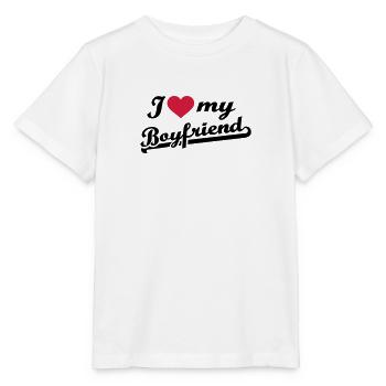I love my boyfriend - Stanley/Stella Kinder T-Shirt MINI CREATOR  - Weiß - Vorne - Maike (125cm)